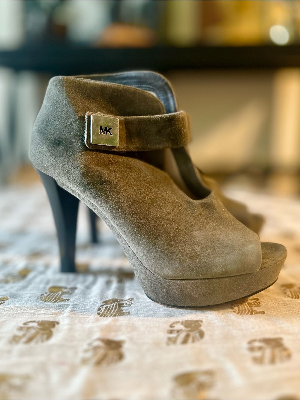 Michael Kors - Olive Suede Mary Jane Platform Pump